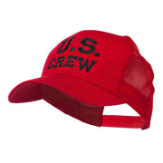 US Crew Embroidered Mesh back Cap