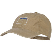 Colorado with Map Outline Embroidered Washed Cotton Cap