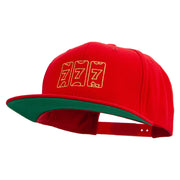 Lucky Seven Slot Machine Embroidered Wool Blend Prostyle Snapback - Red OSFM