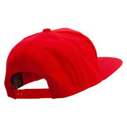 Lucky Seven Slot Machine Embroidered Wool Blend Prostyle Snapback - Red OSFM