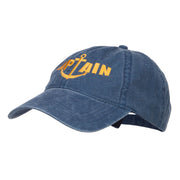 Captain Anchor Embroidered Washed Cap