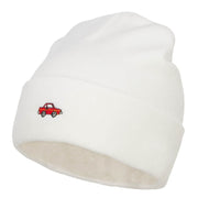 Mini Car Embroidered Long Beanie