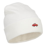 Mini Car Embroidered Long Beanie