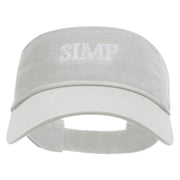 SIMP Embroidered Cotton Twill Sun Visor