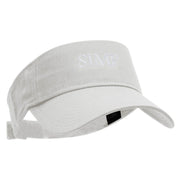 SIMP Embroidered Cotton Twill Sun Visor