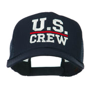 US Crew Embroidered Mesh back Cap