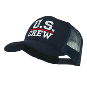 US Crew Embroidered Mesh back Cap