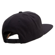 Lucky Seven Slot Machine Embroidered Wool Blend Prostyle Snapback - Black OSFM