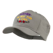 Cancer Cure Saying Embroidered Cap