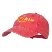 Captain Anchor Embroidered Washed Cap