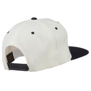 3D Clover Embroidered Two Tone Snapback Cap