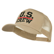 US Crew Embroidered Mesh back Cap