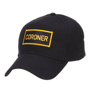 Coroner Text Law Forces Patched Cap