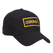 Coroner Text Law Forces Patched Cap