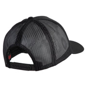 USS G. Washington CVN 73 Blue Patched Solid Cotton Twill 5 panel Mesh Back Cap - Black OSFM