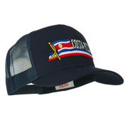 Costa Rica Flag Patched Mesh Cap