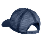 USS G. Washington CVN 73 Blue Patched Solid Cotton Twill 5 panel Mesh Back Cap - Navy OSFM