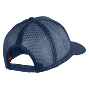 USS G. Washington CVN 73 Blue Patched Solid Cotton Twill 5 panel Mesh Back Cap - Navy OSFM