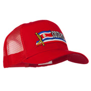 Costa Rica Flag Patched Mesh Cap