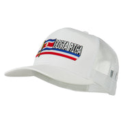 Costa Rica Flag Patched Mesh Cap