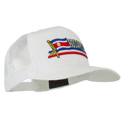 Costa Rica Flag Patched Mesh Cap