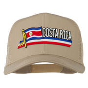 Costa Rica Flag Patched Mesh Cap