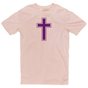 Cross Symbol Graphic Design Unisex Short Sleeve Cotton Jersey T-Shirt