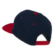 Classic Snapback Wool Blend 2 Tone Cap