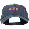 Religious Symbol of Christ Embroidered Washed Dyed Cotton Cap