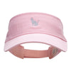 Sitting Cat Embroidered Cotton Twill Visor