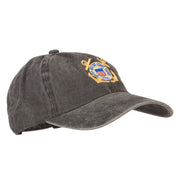 US Coast Guard Anchors Logo Embroidered Washed Cotton Cap