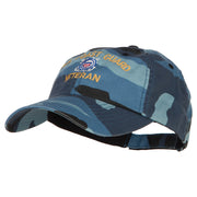 US Coast Guard Veteran Military Embroidered Enzyme Camo Cap