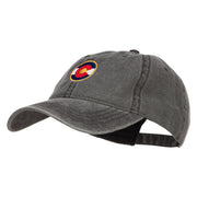 Colorado State Flag Embroidered Washed Cap