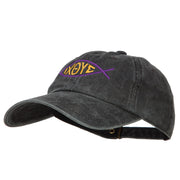 Religious Symbol of Christ Embroidered Washed Dyed Cotton Cap