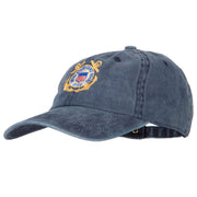 US Coast Guard Anchors Logo Embroidered Washed Cotton Cap