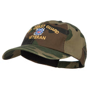 US Coast Guard Veteran Military Embroidered Enzyme Camo Cap