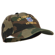 US Coast Guard Veteran Military Embroidered Enzyme Camo Cap