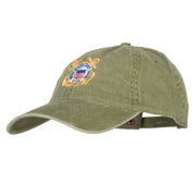 US Coast Guard Anchors Logo Embroidered Washed Cotton Cap