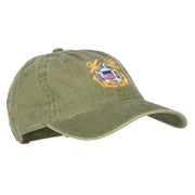 US Coast Guard Anchors Logo Embroidered Washed Cotton Cap