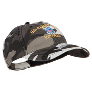 US Coast Guard Veteran Military Embroidered Enzyme Camo Cap