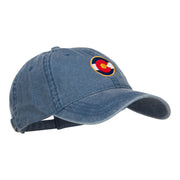 Colorado State Flag Embroidered Washed Cap