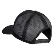 USS Texas 1912 1948 BB 35 Patched Solid Cotton Twill 5 panel Mesh Back Cap - Black OSFM