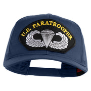 U.S. Paratrooper Patched Solid Cotton Twill Mesh Prostyle Cap - Navy OSFM