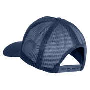 USS Texas 1912 1948 BB 35 Patched Solid Cotton Twill 5 panel Mesh Back Cap - Navy OSFM