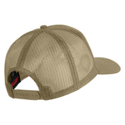 U.S. Paratrooper Patched Solid Cotton Twill Mesh Prostyle Cap - Khaki OSFM