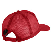 U.S. Paratrooper Patched Solid Cotton Twill Mesh Prostyle Cap - Red OSFM