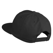 Old English Black K Patched 6 Panels Round Bill Cap - Black OSFM