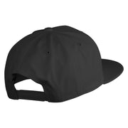 Old English Black K Patched 6 Panels Round Bill Cap - Black OSFM