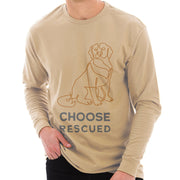 Choose Rescued Ring Spun Cotton Premium Long Sleeve Graphic Shirt