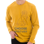 Choose Rescued Ring Spun Cotton Premium Long Sleeve Graphic Shirt